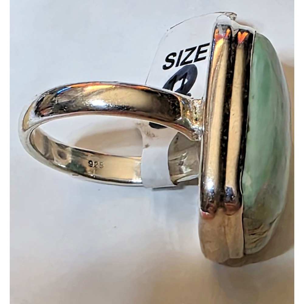 Gorgeous Australian Variscite Gemstone Ring 925 Sterling Silver Size 8 NWT‎ - Picture 12 of 12